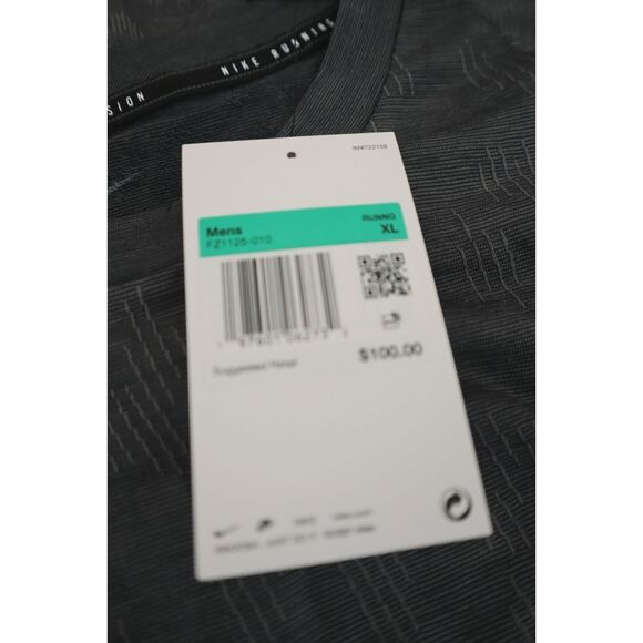 Nike Run Division FZ1125-010 Men's XL Black Therma-Fit ADV Wool Blend Shirt - Picture 6 of 10